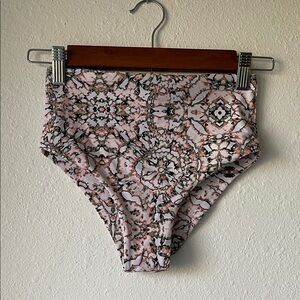 Mora High Waist Bikini Bottom Patterned High-Waist Bikini Bottom Cheeky